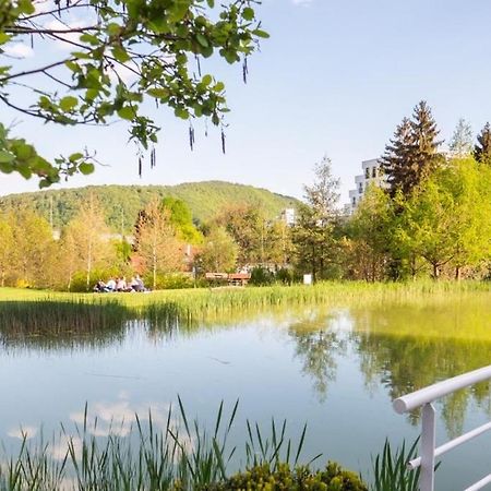 Alure Residences 2 & 24H Self Check-In, Parking In The Garage In The Apartment Building Included, New Building, Terrace, Green Location With A Forest Park With A Lake, Children'S Playground Besztercebánya Kültér fotó