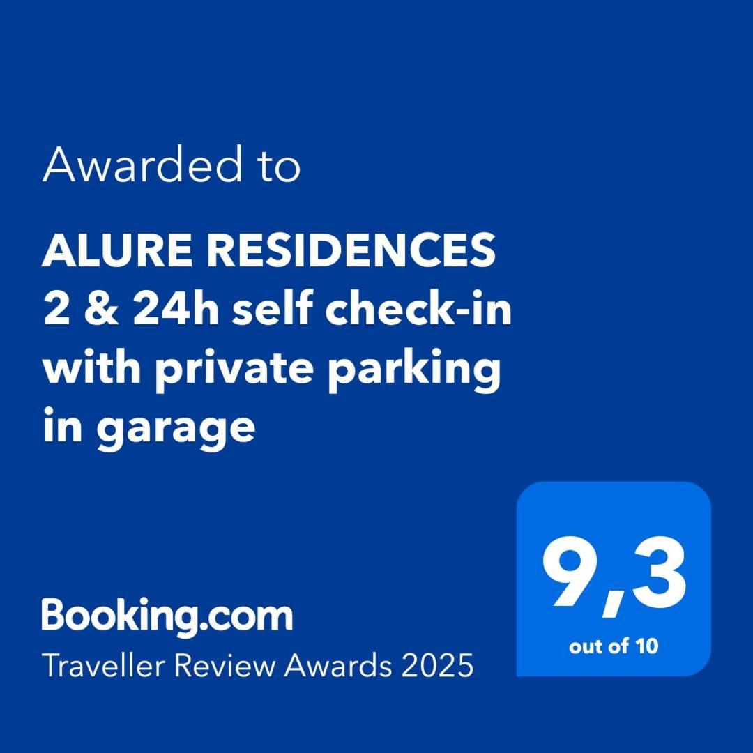 Alure Residences 2 & 24H Self Check-In, Parking In The Garage In The Apartment Building Included, New Building, Terrace, Green Location With A Forest Park With A Lake, Children'S Playground Besztercebánya Kültér fotó